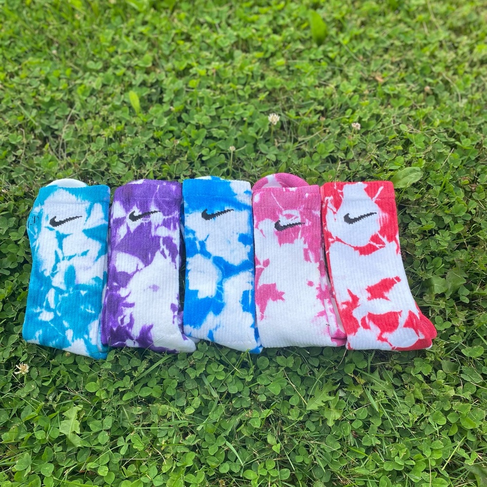 Cosmic Colors Nike Tie Dye Socks
